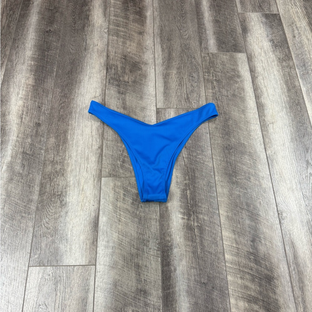 Hollister Blue Ribbed Bikini Bottoms